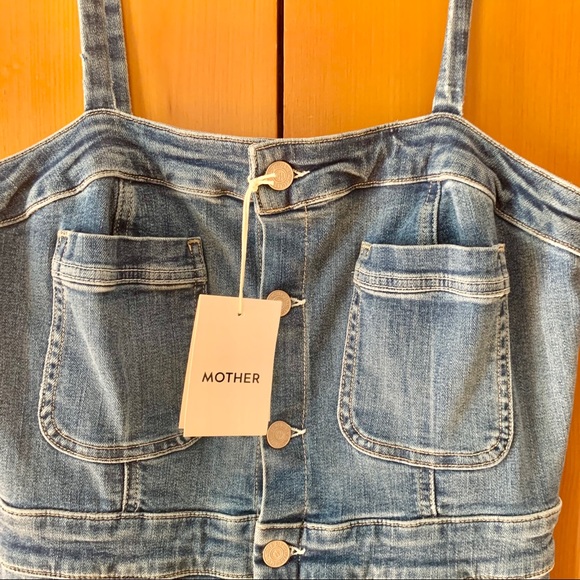 SOLD: Mother To The Point Denim Dress - Blue, L - Picture 3 of 9